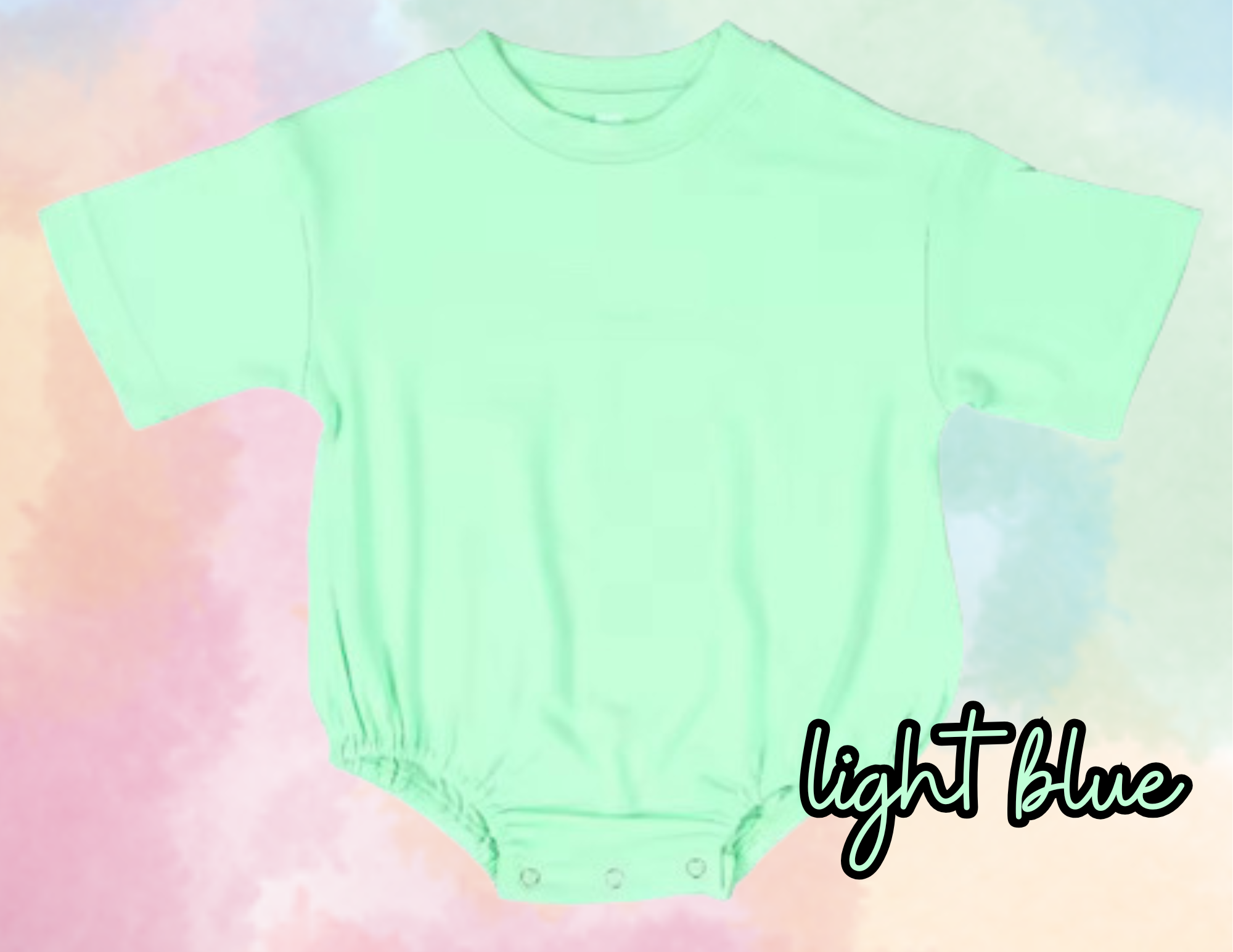 bubble baggy rompers blank