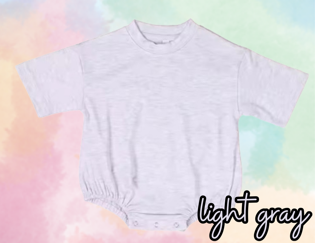 bubble baggy rompers blank