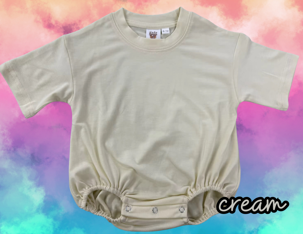 bubble baggy rompers blank