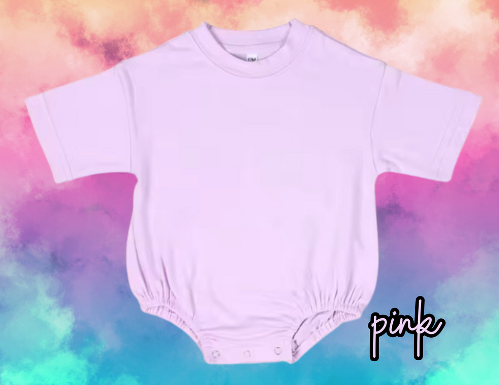 bubble baggy rompers blank