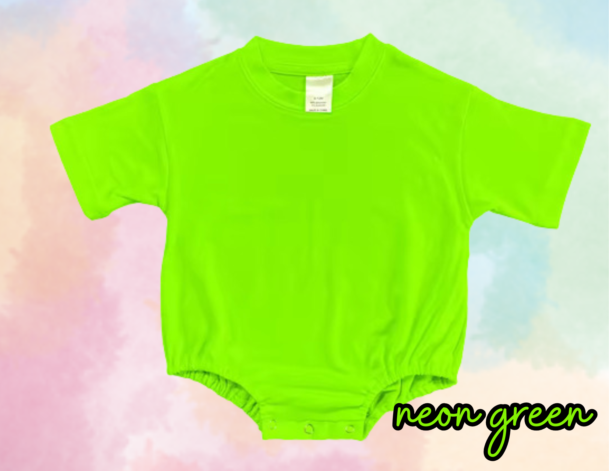 neon rompers blank
