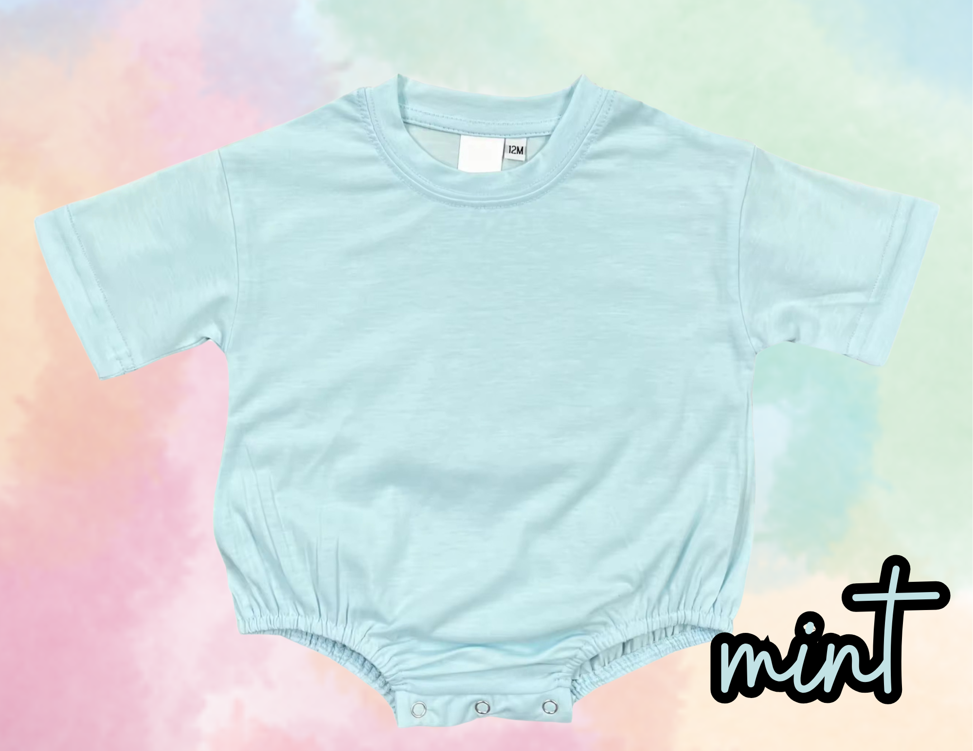 bubble baggy rompers blank